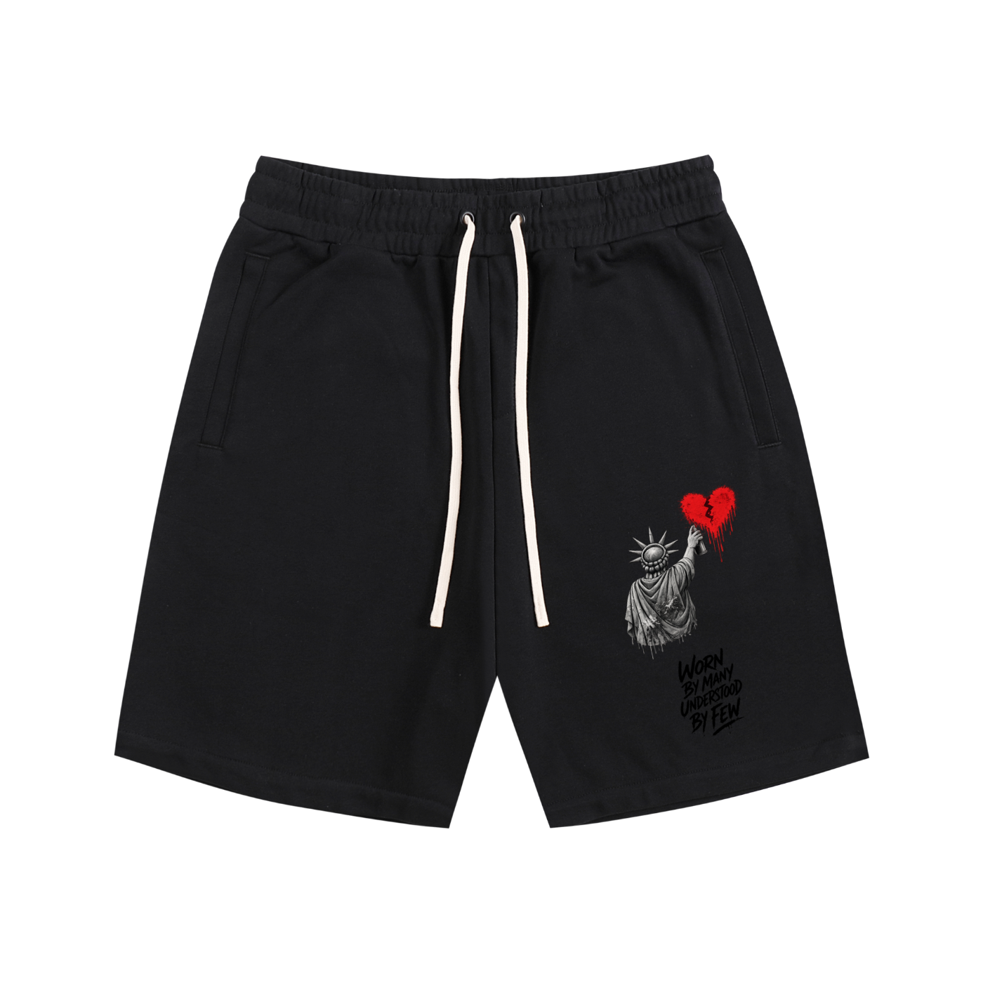 Essential Cotton Shorts Liberty Worn By Many Understood By Few Black