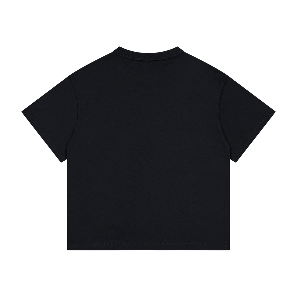 Kid's Loose Fit Drop Shoulder T-Shirt New Black