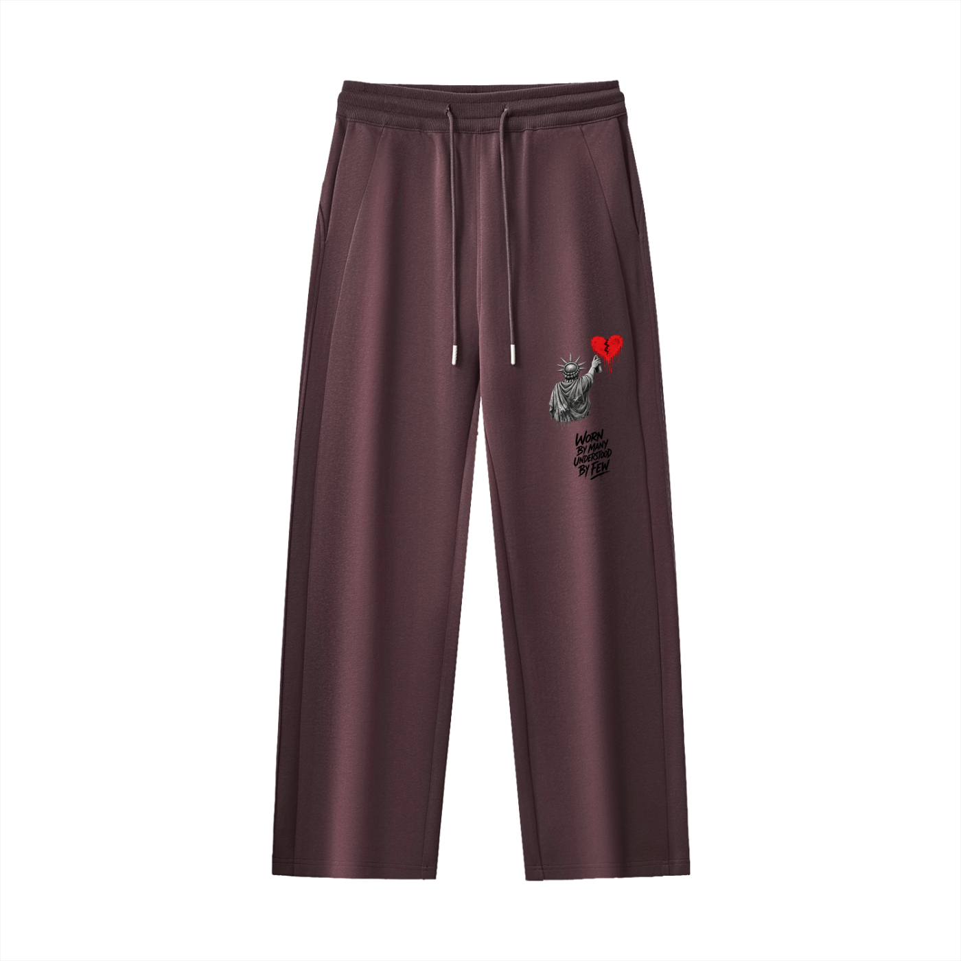 Essential Drawstring Straight-Leg Sweatpants Liberty Worn By Many Understood By Few Black