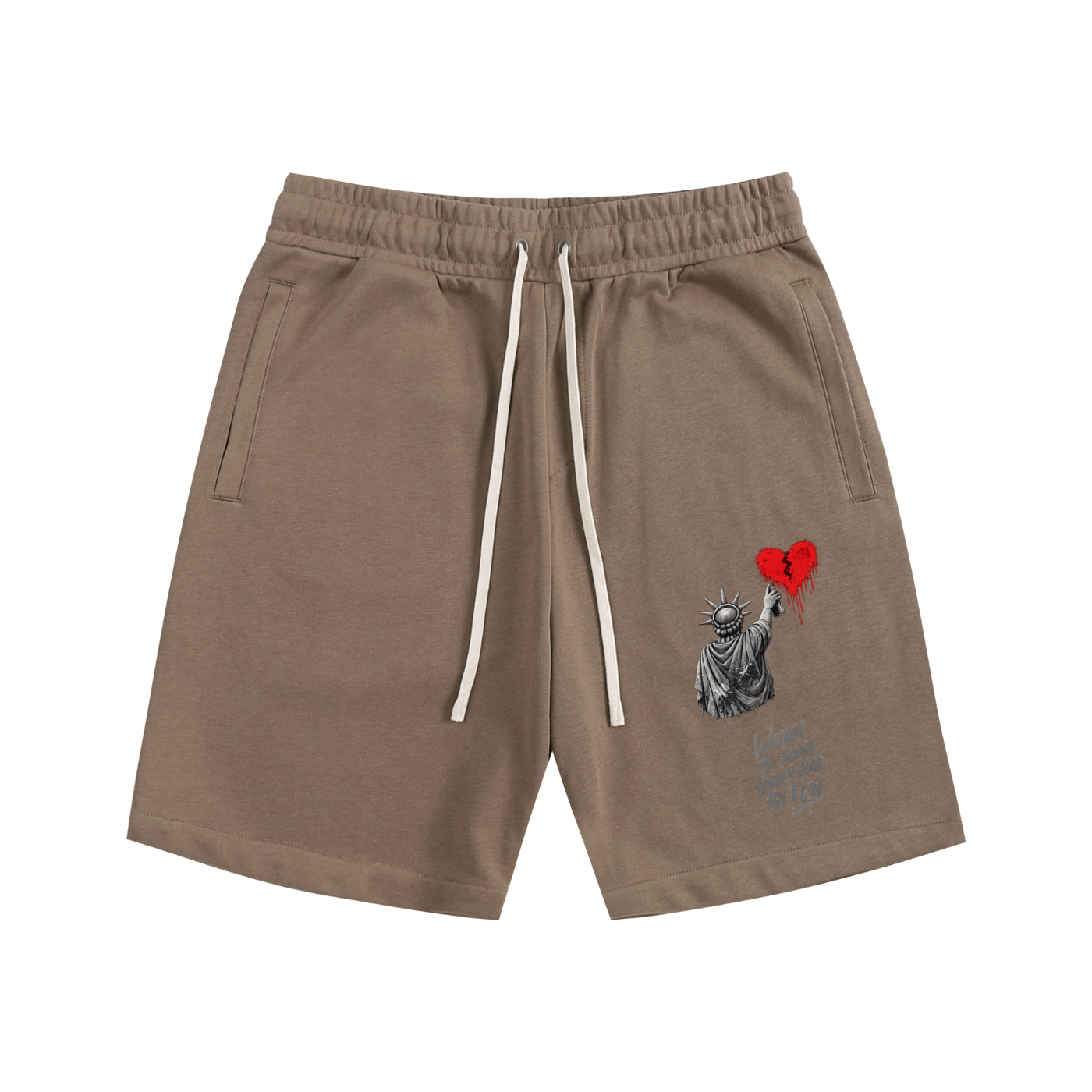 Essential Cotton Shorts Liberty Worn By Many Understood By Few Grey