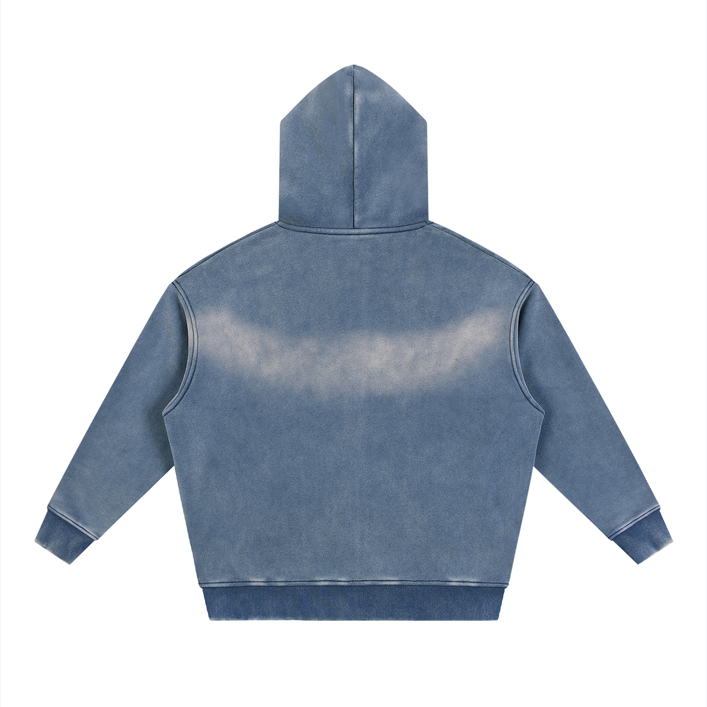 Sunfade Two-way Zipper Boxy Fleece Hoodie Liberty Large