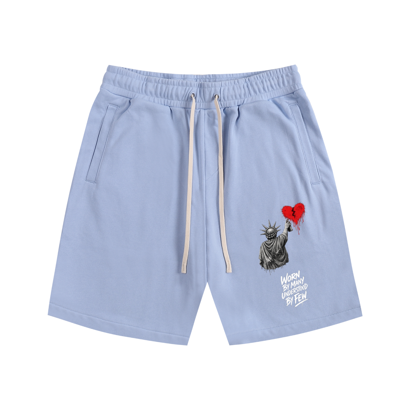 Essential Cotton Shorts Liberty Worn By Many Understood By Few White