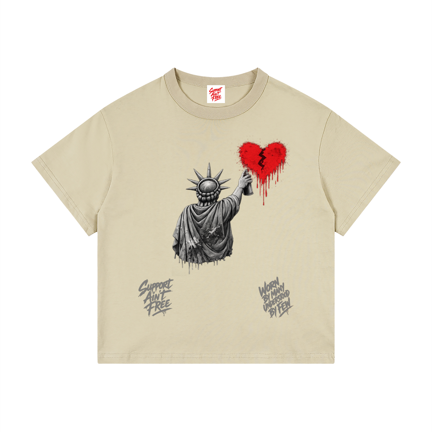 Kid's Loose Fit Drop Shoulder T-Shirt New Grey