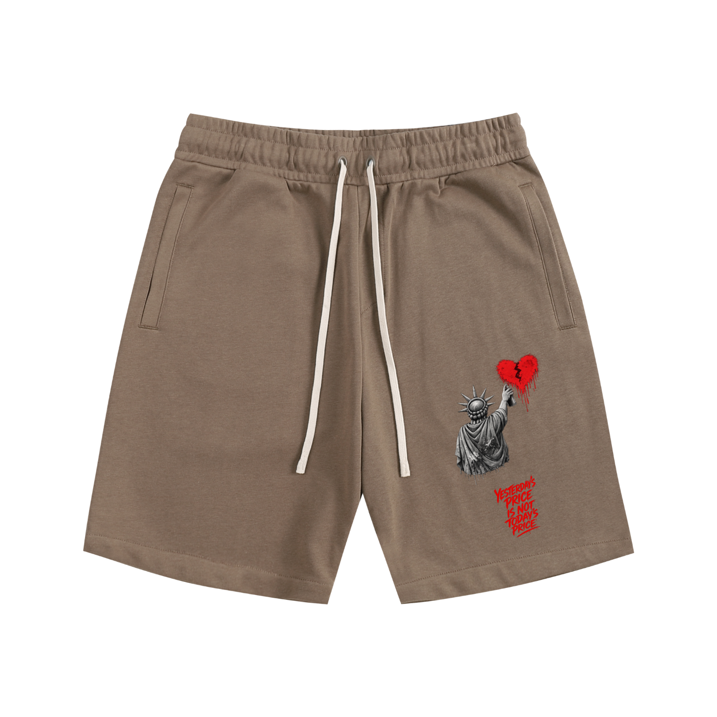 Essential Cotton Shorts Liberty Yesterday’s Price Isn’t Todays Price Red